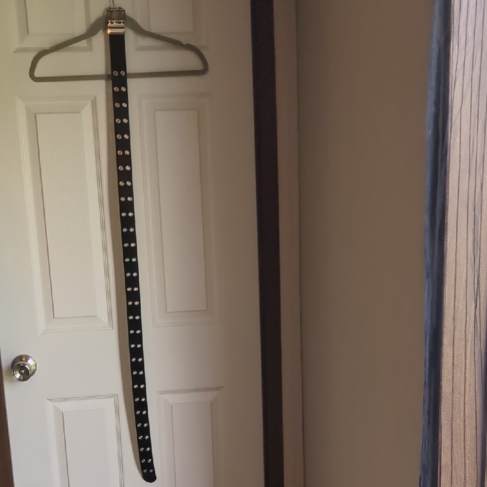 White Double Grommet Belt